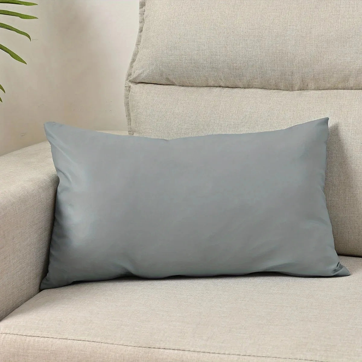 housse coussin noir texture grainée moderne adhésif lit décoration maison 50cm 30cm