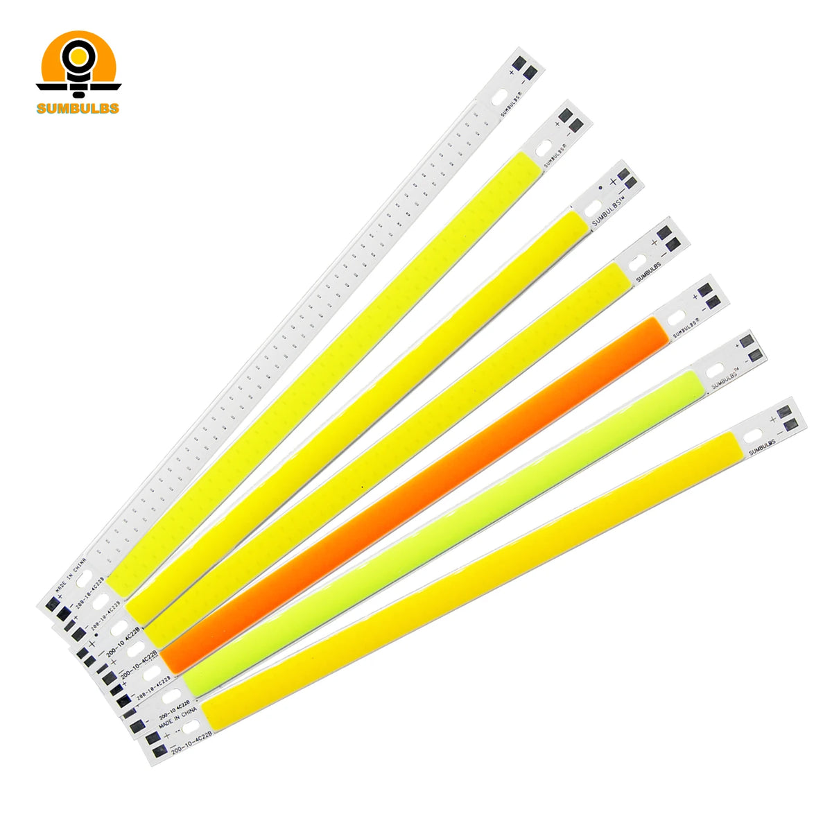 ruban led 200mm 12v blanc jaune vert bleu rouge clips moderne