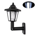 lampe murale solaire led transparente hexagonale classique noire oeilletsextérieur décoration jardindeco