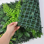 panneau végétal artificiel herbe feuilles fleurs moderne décoration extérieur opacité vert maison