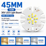 lot panneaux led ronds plafonnier rénovation blanc chaud froid montage