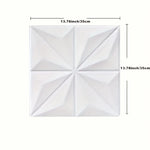 décoration murale autocollante 3d géométrique résistante humidité moderne 35x35cm