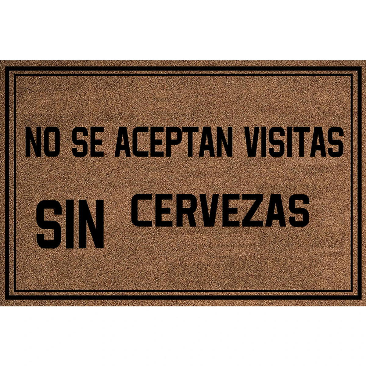 tapis d'entrée caoutchouc antidérapant rayures horizontales marron clair noir résistant bactéries corrosion adultes salon