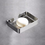 porte savon mural acier inoxydable noir argent bronze or moderne salle bains double boîte