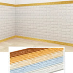 ruban décoratif floral marron beige blanc bleu adhésif pvc classique maison opacité