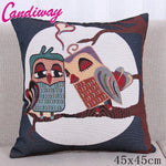 coussin décoratif beige imprimé oiseaux mignons moderne textile maison chambre salon confortable