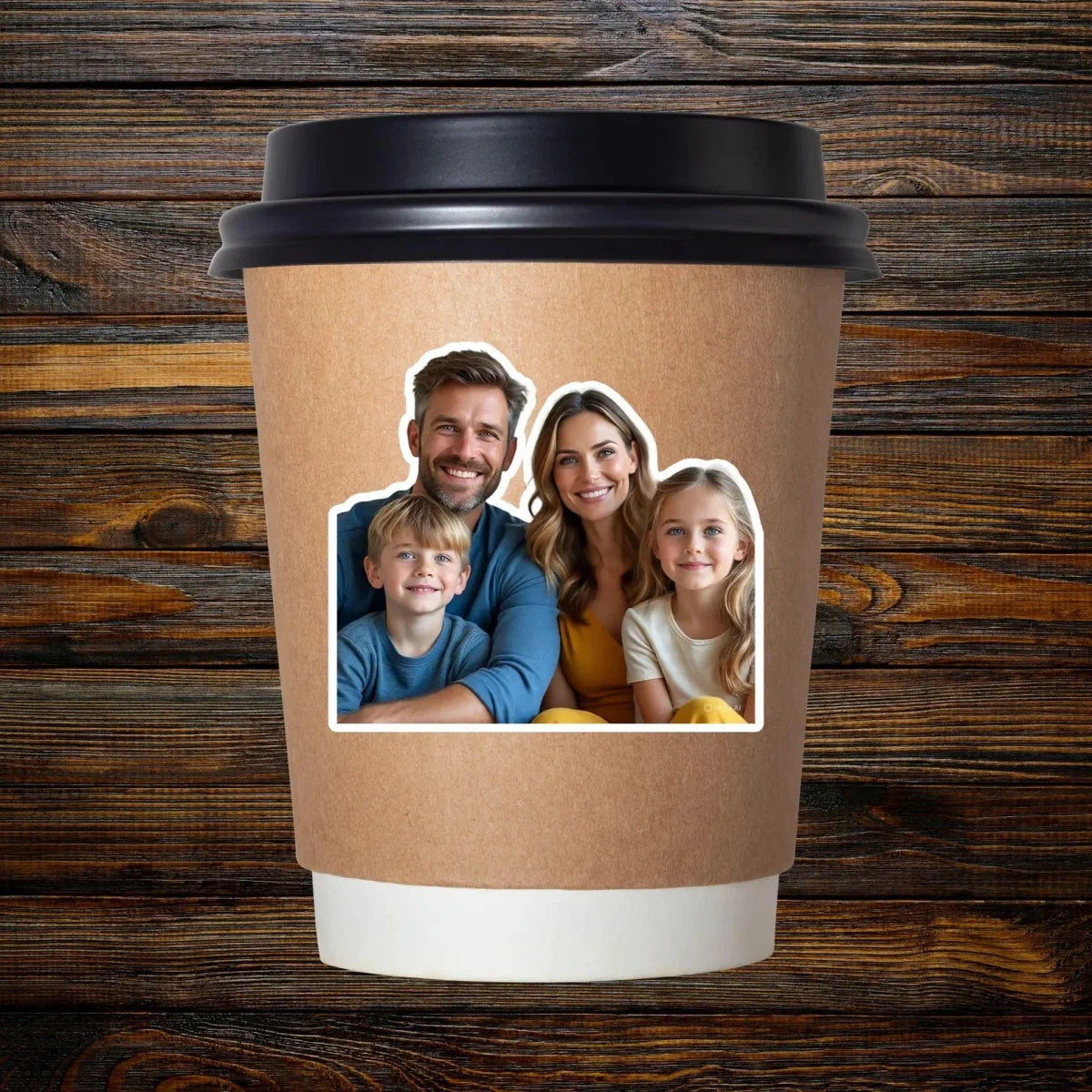 autocollants photo famille multicolore adhésifs mur carreaux modernespaque plusieurs pièces