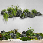 roches artificielles modernes decoration jardin pierres naturelles fibres vegetales decor aquarium exterieur minimalistes