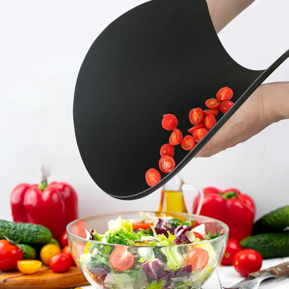 planches découper silicone flexible double face antidérapante noires modernes cuisine