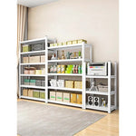 étagère métal noire blanche grande rangement cuisine salle bains meuble stockage solide moderne