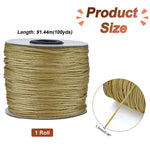 corde nylon noire tissée 100 yards corde blanche lisse utilitaire moderne 1.5mm