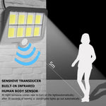 lampe solaire moderne panneau solaire led ip65 protection extérieure urgence jardin noir abs