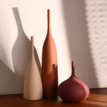 vase decoratif porcelaine moderne minimaliste arragement fleur decoration maison centerpiece table