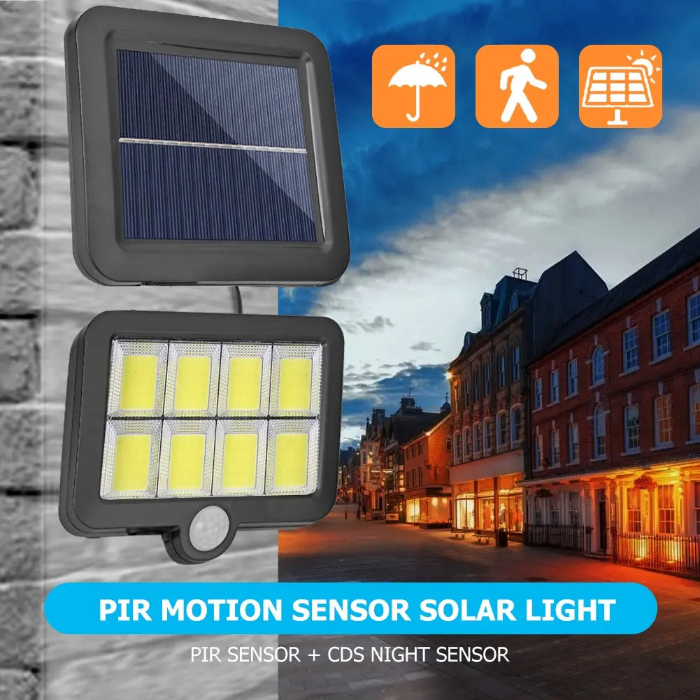 lampe solaire moderne panneau solaire led ip65 protection extérieure urgence jardin noir abs