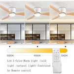 ventilateur led moderne blanc bois 42 52 pouces télécommande lumières reversible