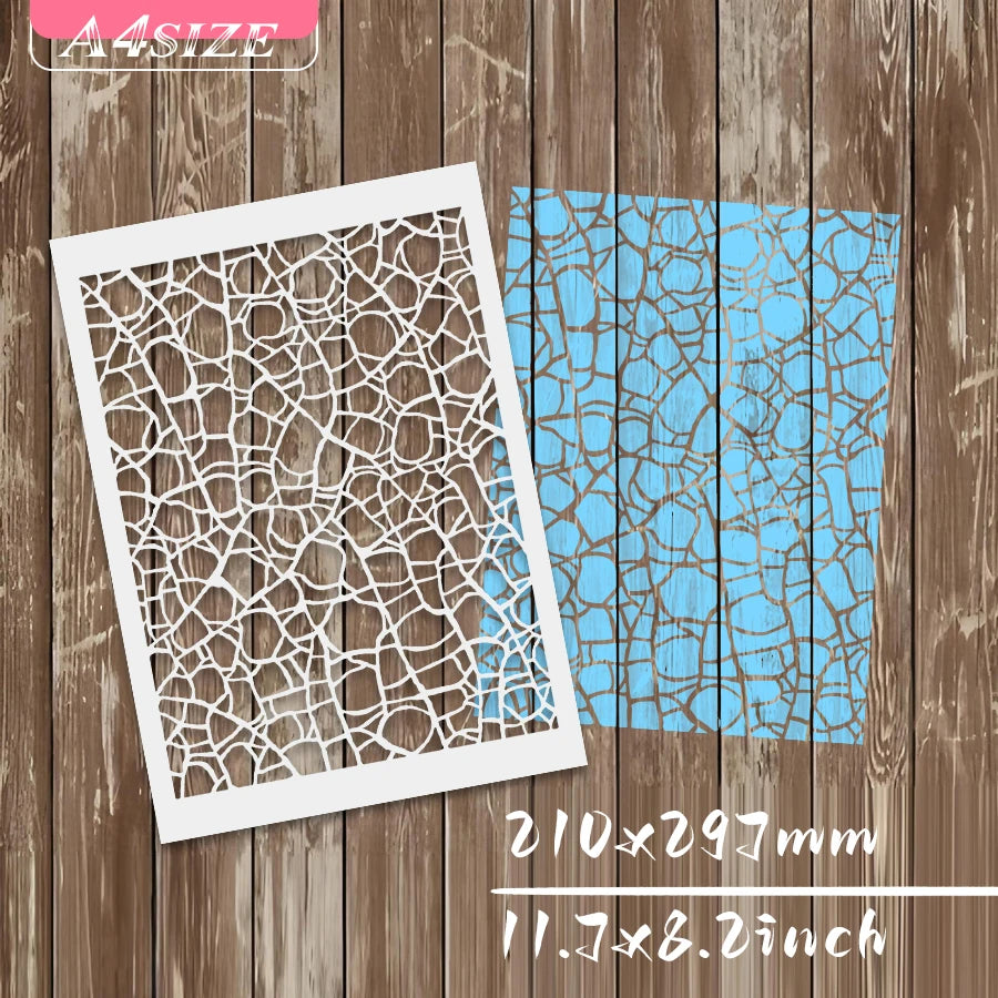 gabarits peinture géométriques blanc bleu beige modernes adhésifs A4 réutilisables bricolage maison
