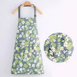 tablier cuisine imperméable fleurs colorées poche ajustable gris rose moderne