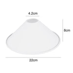 abat jour moderne fer noir blanc vert clair orange tringle ampoule fixe suspension