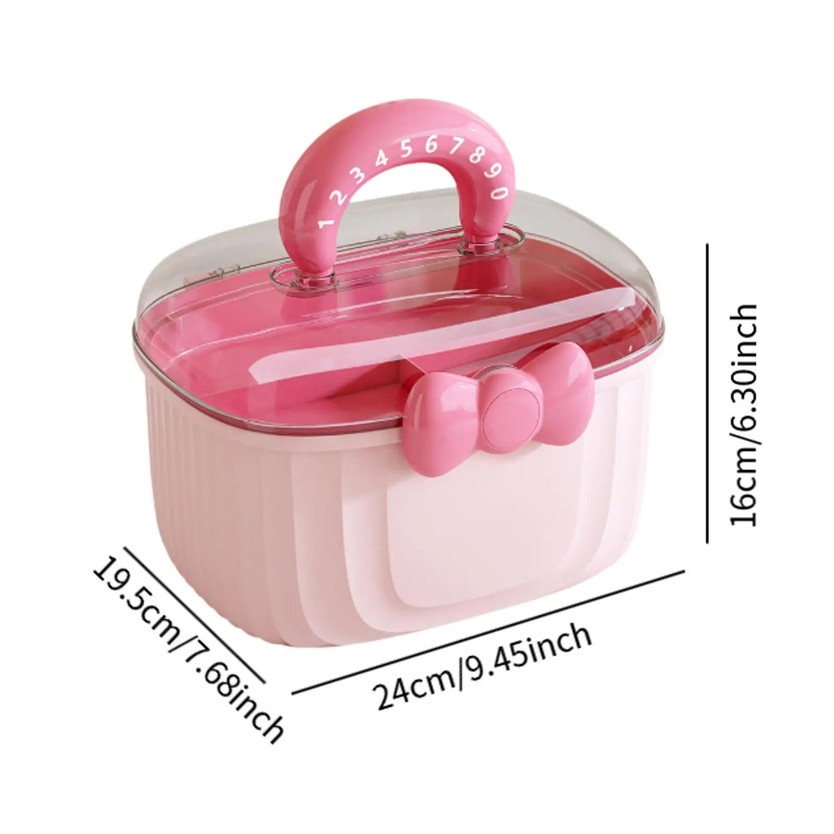 boîte rangement bijoux moderne portable poignée noeud papillon clips cheveux bagues bracelets enfants chambre