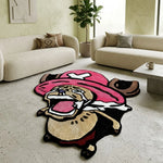 tapis sol antidérapant anime one piece chopper rose noir enfant pièce jouet cartoon