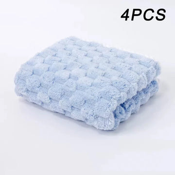 serviettes toilette pièces essuie mains polyester carré moderne douces bouclées anneau métallique gris rose