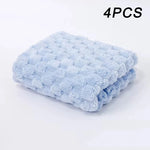 serviettes toilette pièces essuie mains polyester carré moderne douces bouclées anneau métallique gris rose