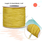 corde nylon noire tissée 100 yards corde blanche lisse utilitaire moderne 1.5mm