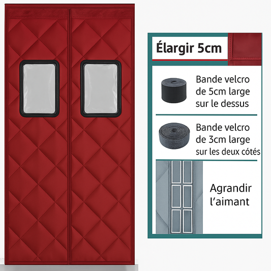 Rideau porte insonorisant thermique magnétique