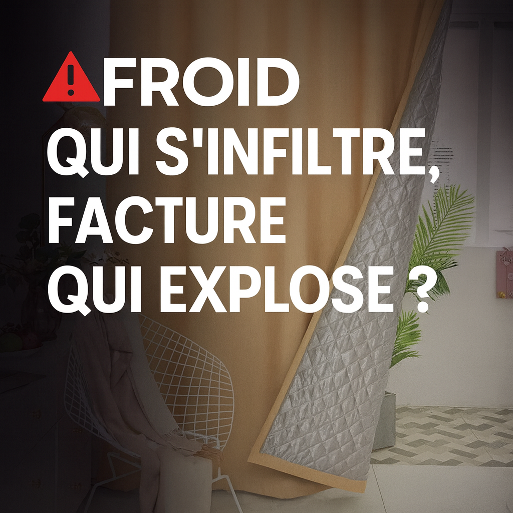 Rideau garde-chaleur — visuel marketing