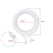anneaux rideau plastique blanc silencieux tringle diametre interne 30mm externe 42mm moderne minimaliste