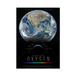 Une photographie impressionnante de la Terre, montrant une vue aérienne de la planète avec son atmosphère riche en oxygène, élément essentiel à la vie.