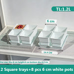 pots plastique blanc succulentes racines contrôle moderne perforations verticales jardin