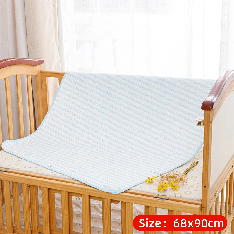 couverture bébé coton douce nuages dorés rose clair bleu clair texturée 36 mois