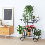 Étagère à plantes métallique avec 7 niveaux en décoration