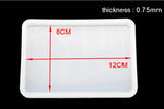 plaque silicone blanc moderne adhésif 25mm 25x15mm 30x20mm 25cm 20cm 1.2cm grille lignes