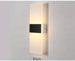 lampe murale moderne blanche noire rectangulaire adhésive chambre salon entree 22 11cm 29 11cm