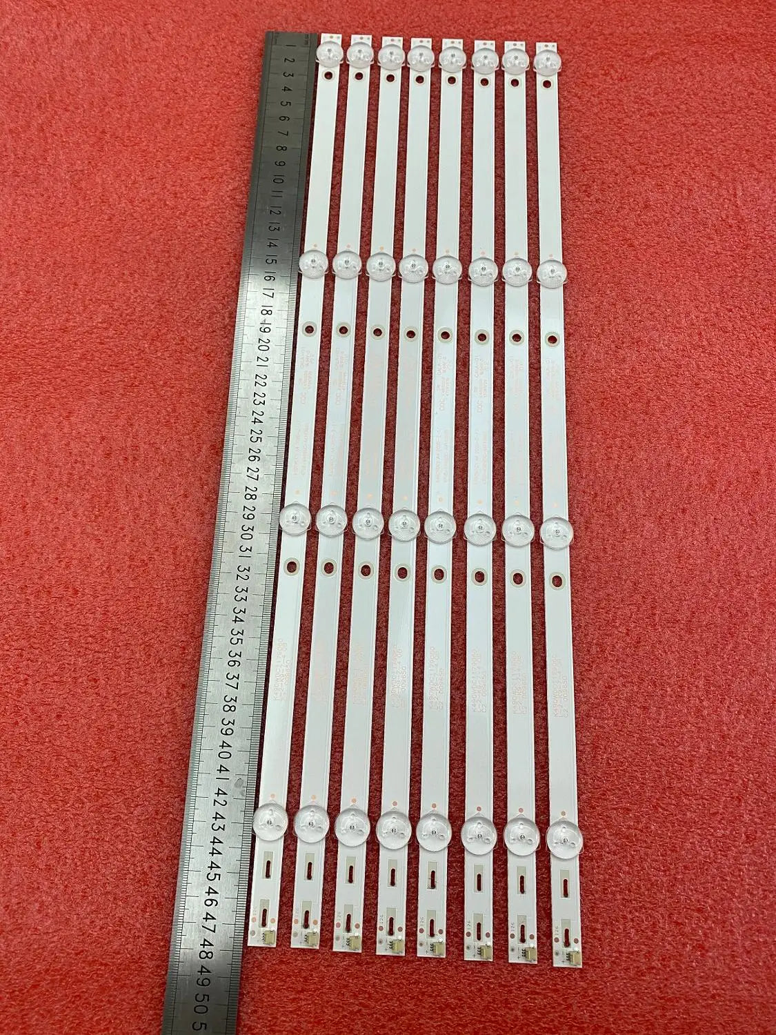 Bande LED rétro-éclairage 8 pièces pour téléviseur 49 pouces en aluminium