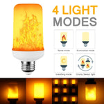ampoule led effet flamme moderne 3w 6w 8w e27 e14 b22 blanc orange jaune