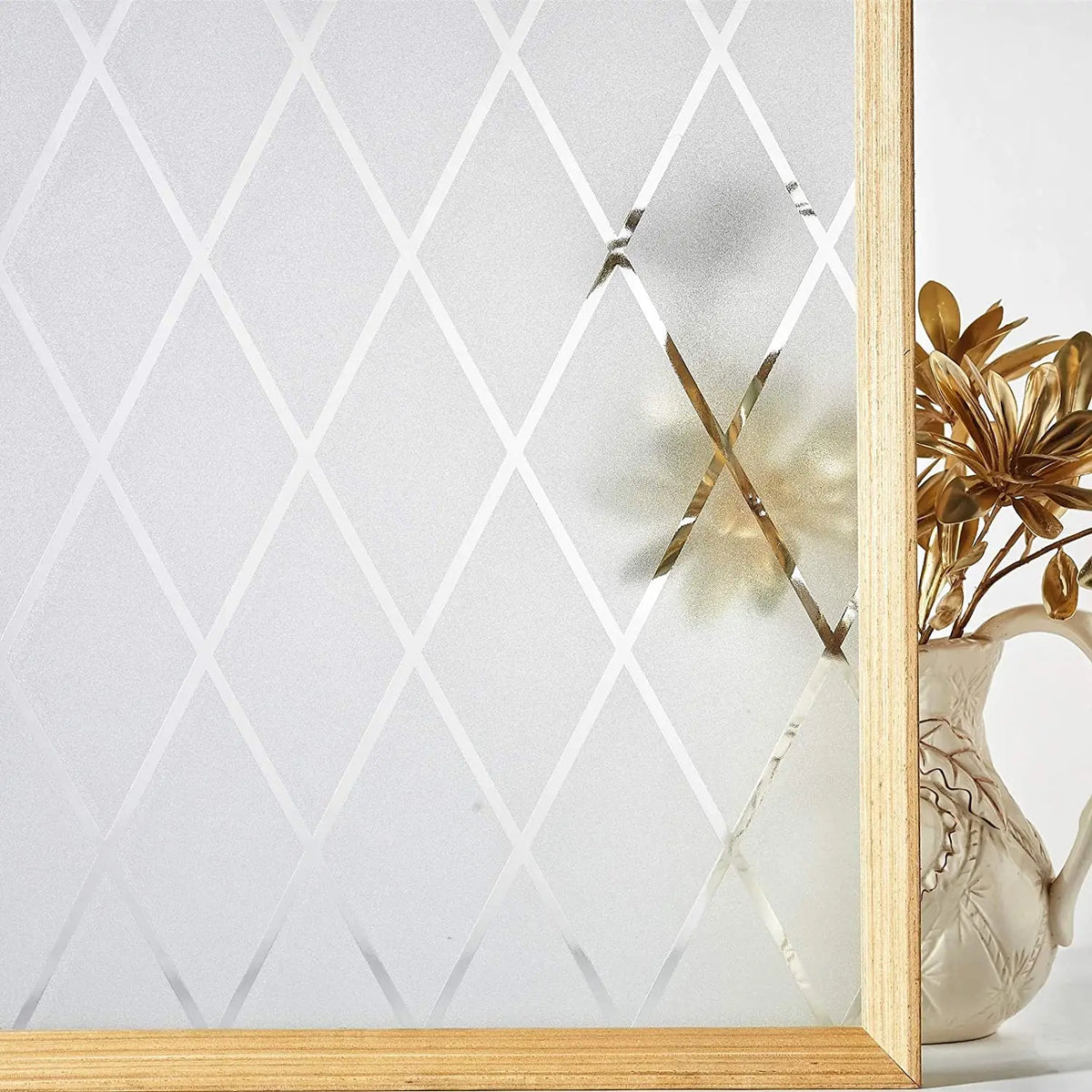 film fenêtre givré rayures adhésif opaque moderne protection uv thermique 30x200cm