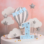 Décoration gâteau anniversaire acrylique vue de face