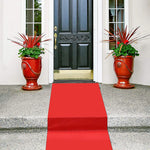 tapis rouge uni moderne antidérapant allée événement mariage personnalisable longueur