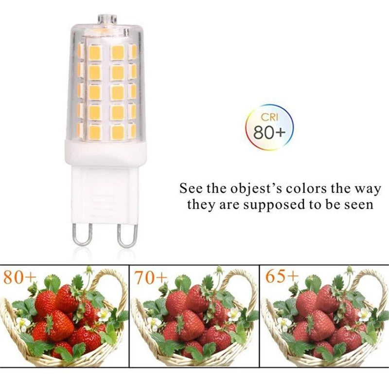 ampoule led g9 5w 7w 9w 12w 2700k 6500k carrés dorés moderne 50000h