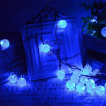 guirlande solaire étanche 11m 60leds multicolore autoinstallation extérieure festive led