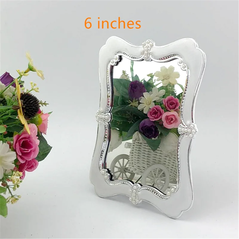 miroirs photo décoratifs baroques vintage élégants fleurs artificielles posable salon chambre