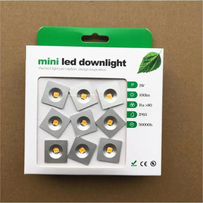 éclairage led mini downlight blanc moderne 12v 1w opaques câbles