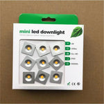 éclairage led mini downlight blanc moderne 12v 1w opaques câbles