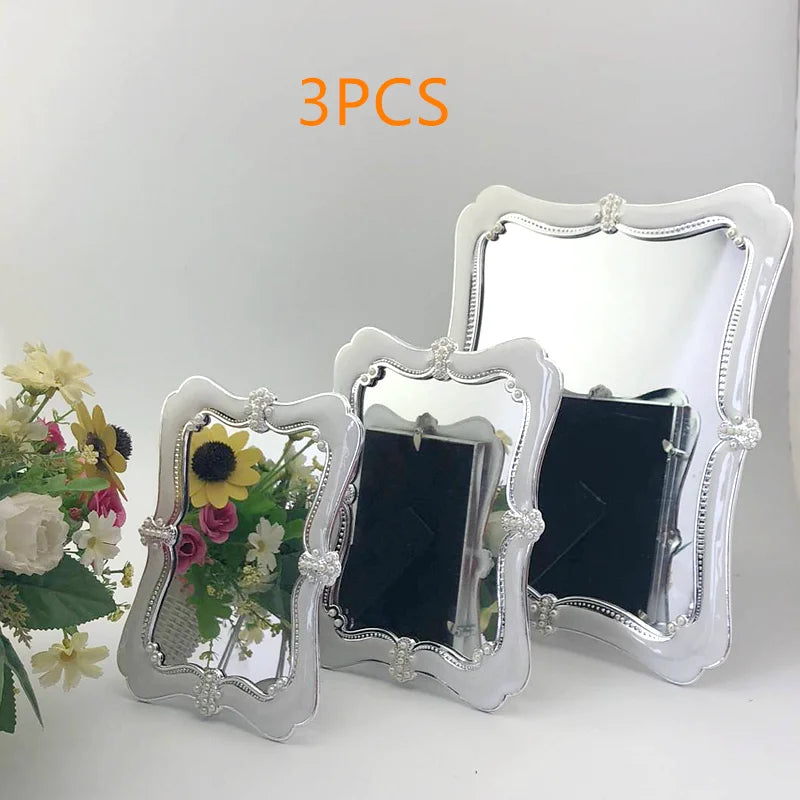 miroirs photo décoratifs baroques vintage élégants fleurs artificielles posable salon chambre