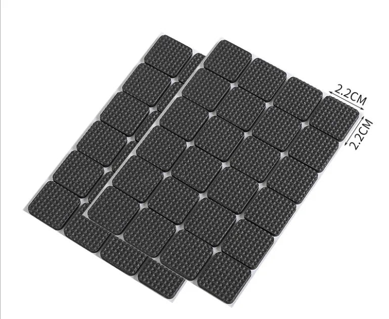 protecteurs meubles adhésifs mousse eva noir tissu petits points pratique utilitaire 12pcs rond 30pcs