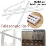 tige télescopique réglable blanc moderne adhésif 18 27cm 25 40cm 30 50cm 40 70cm