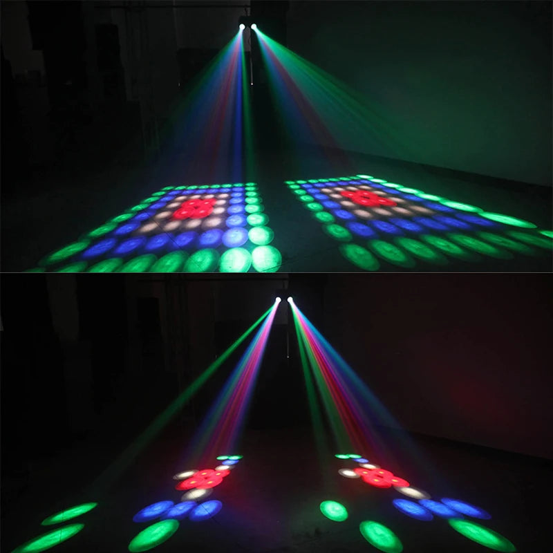 projecteur laser noir moderne clips câble alimentation éclairage scène divertissement autocontrôle son effets